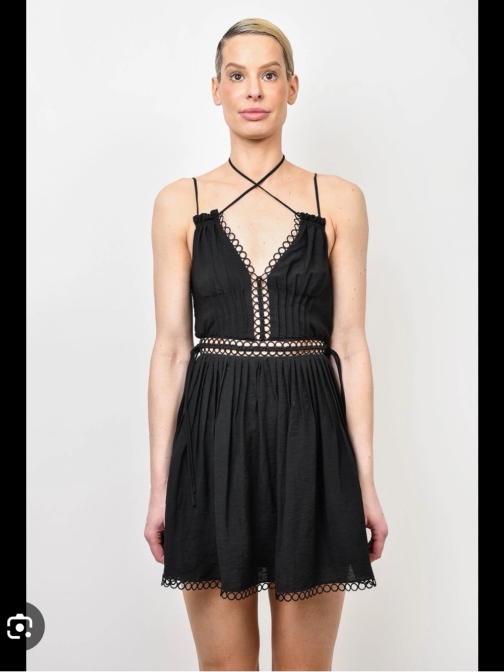 Jonathan Simkhai Black Trista Summer Lace Dress